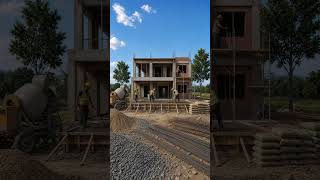 Modern 2 Story House Construction | AI Construction | Modern House Design