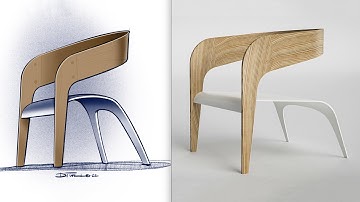 FULL TUTORIAL: From Sketch To Initial CAD Model, Side Chair
