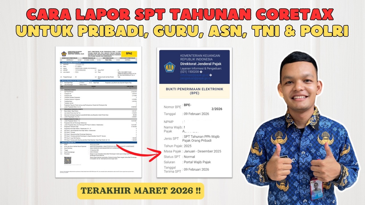 Cara Lapor SPT Tahunan Di Coretax Dengan Mudah