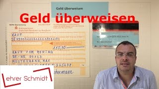 Überweisung ausfüllen - Geld auf ein anderes Konto überweisen | Lehrerschmidt