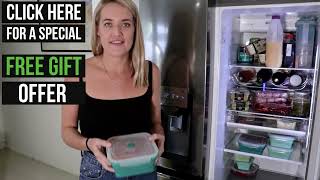 Fridge Kitchen Organisational Heaven With Flat Stacks Space Saving Collapsible Food Containers