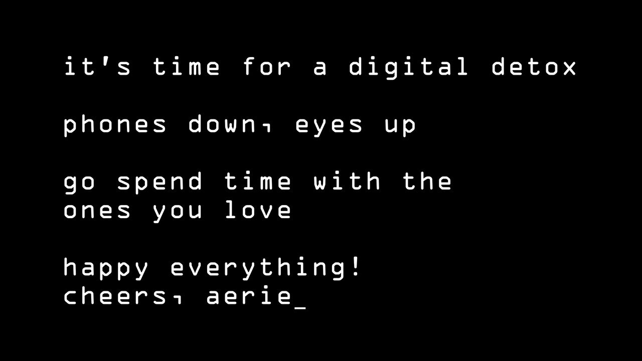 Phones Down. Eyes Up. YouTube