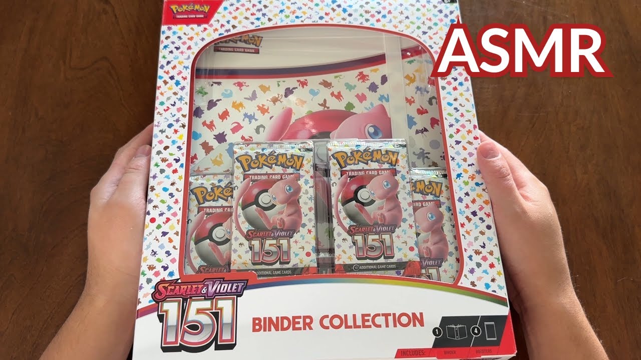 Pokemon 151 Card Opening ASMR - Binder Collection - Whispering - YouTube