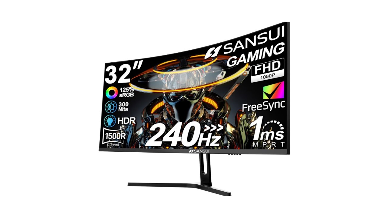 Review: SANSUI 32” Curved 240Hz Gaming Monitor – FHD, HDR, 1ms, DP1.4 ...