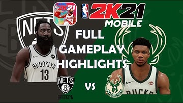NBA 2K21 Mobile - Nets vs Bucks Full Gameplay Highlights - Ultra Graphics