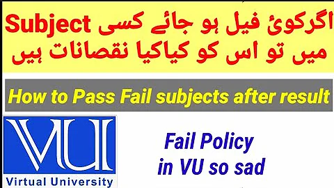 Bad policy of virtual university regarding Final term Exams Spring 2022 | VU Fail subjects solution