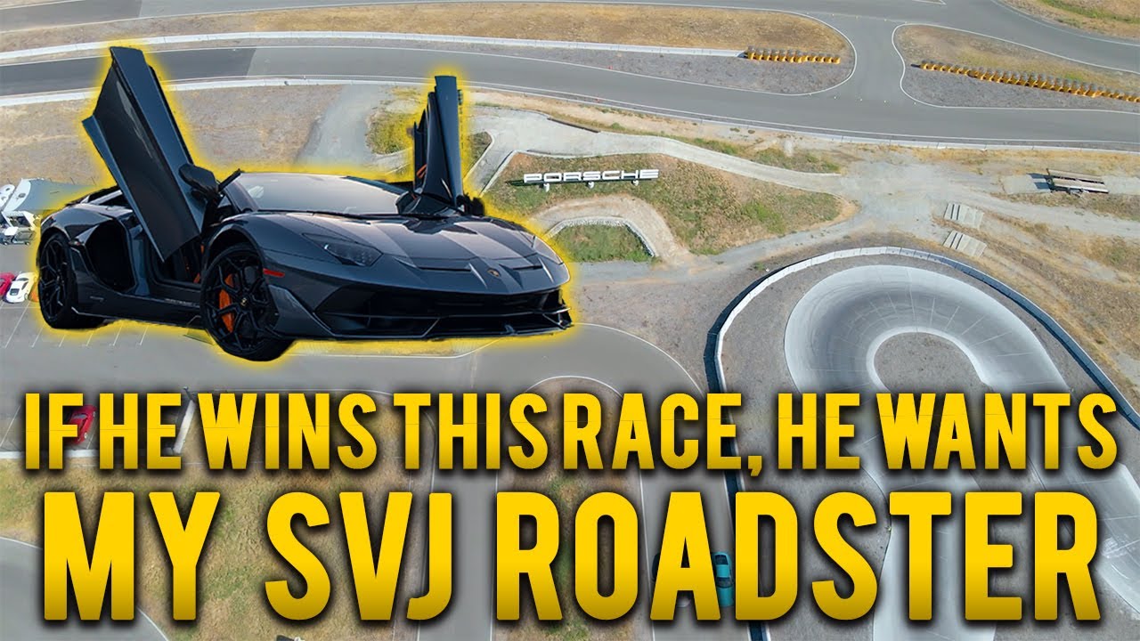 Racing for my Aventador SVJ Roadster! - YouTube