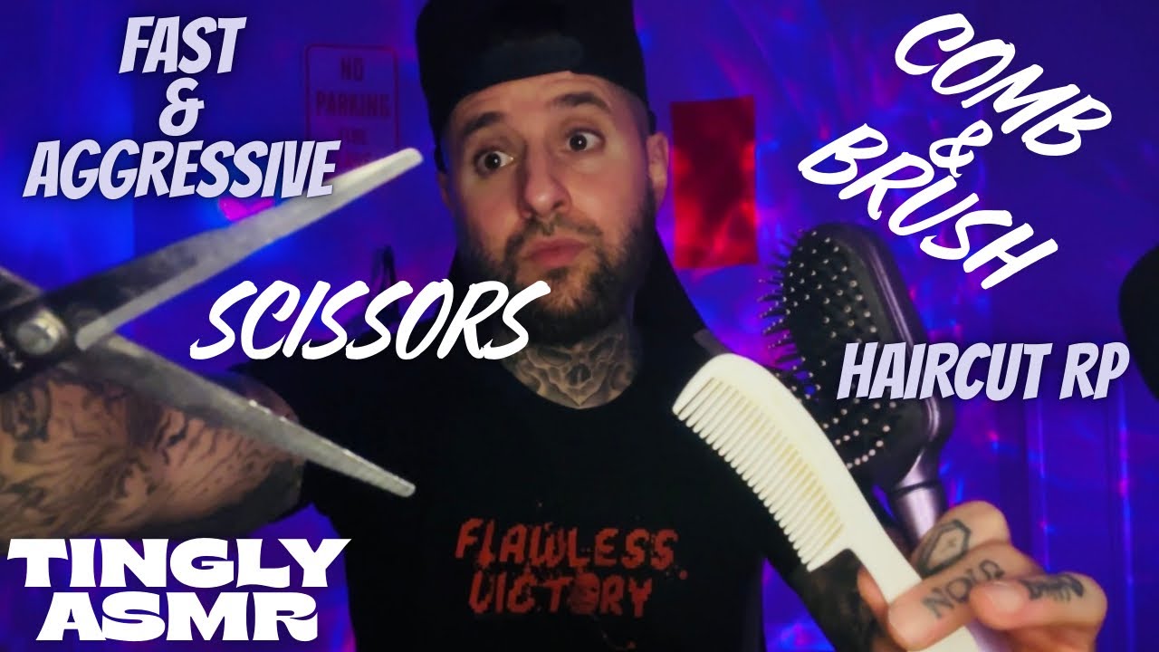 The Tingliest & Most Relaxing Fast & Aggressive Haircut ASMR