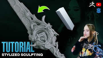 STYLIZED DRUID DAGGER SCULPT (WAYFINDER) | Tutorial