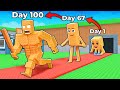 I Survived 100 Days As Tung Tung Tung Sahur in Steal A Brainrot...