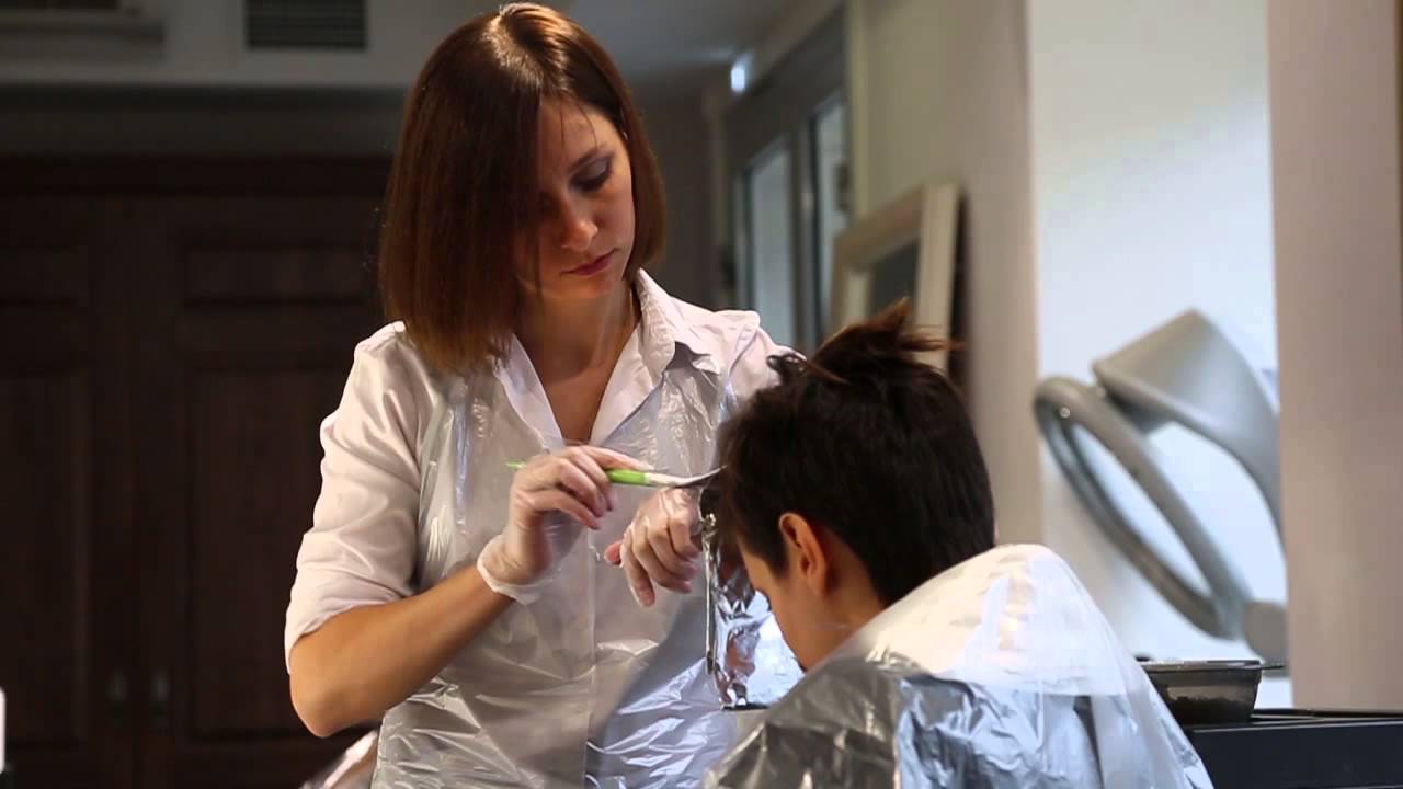 Креативная стрижка и мелирование шатуш в салоне красоты Натюрель Студио ...