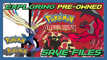 Exploring x3 Pre-Owned Pokemon Save Files! | Pokemon X, Y, Omega Ruby