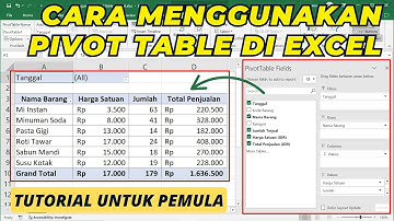 Cara Menggunakan Pivot Table di Excel Untuk Pemula | Tutorial  Microsoft Excel