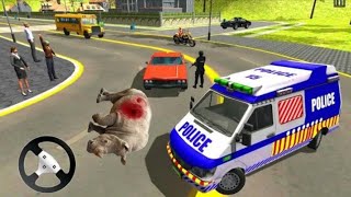 US Police Van Offroad Driving Sim - Real Van Driving - Cop Driver Duty | Ambulance Siren games | screenshot 2