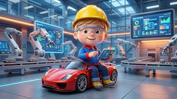 Inside a Smart Automated Factory Run by Tiny Boy | 3D Animation | Tiny 3D CEO