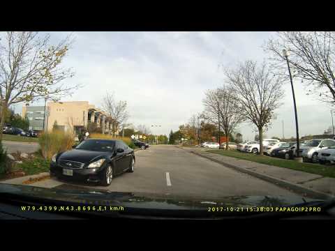 Driver Goes The Wrong Way At Richmond Hill Central Library