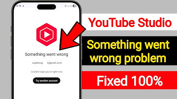 Fix YouTube Studio Something went wrong problem (2025) | Couldn