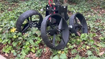 Aerially transforming morphobot for dynamic ground-aerial transition