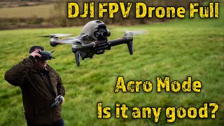 DJI FPV Drone Manual Mode - How To Activate it and 4K Footage