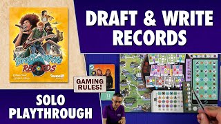 Draft & Write Records - Solo Playthrough