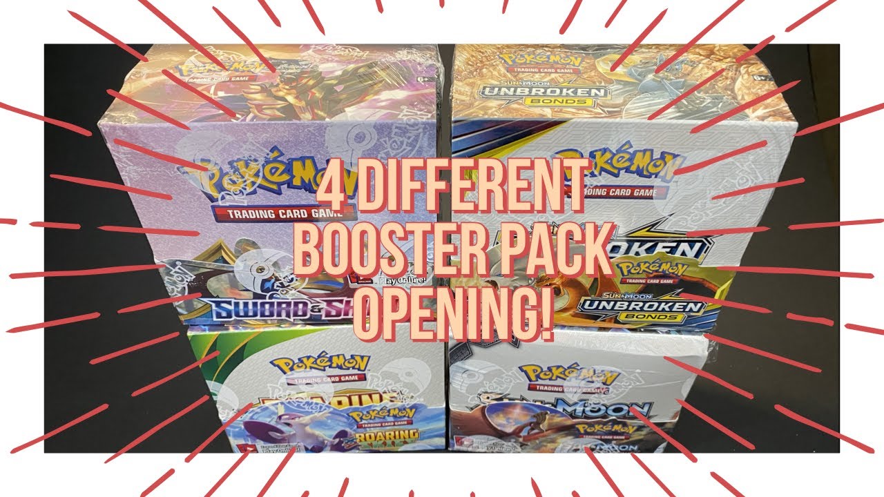 Opening 4 different booster packs! YouTube
