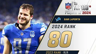 80: Sam LaPorta (TE, Lions) | Top 100 Players of 2024 thumbnail