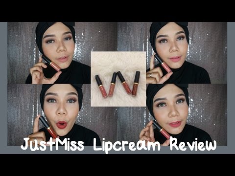 rekomendasi lipstik terbaru dari just miss | review lipstik just miss || Reni tita. 