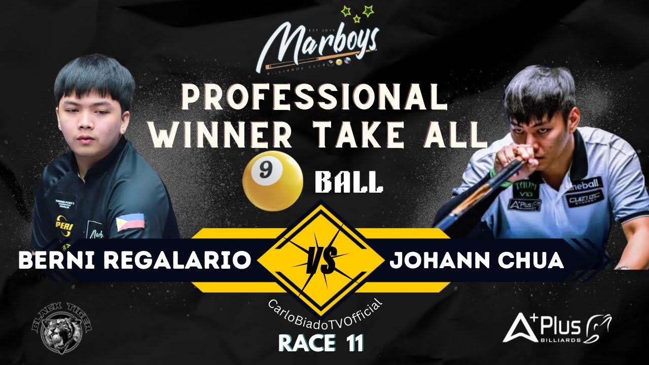 Marboys Pro Winner Take all🔹Bernie Regalario VS Johann Chua🔹Race 11
