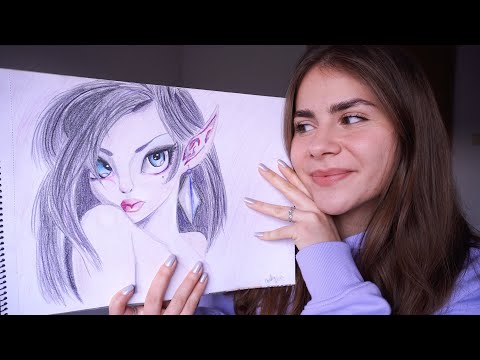 ASMR Show and Tell von alten Zeichnungen | Dori ASMR