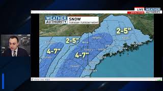 An brand new early call snowfall map for Tuesday's storm and we're also tracking light snow Sunday!