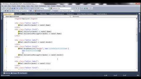Part 12  Creating a view to insert data using mvc