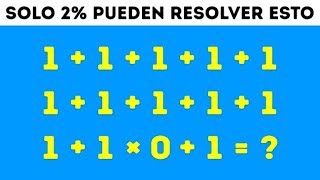 9 Acertijos matemáticos que destrozarán incluso a tus amigos más inteligentes