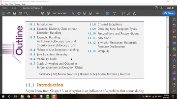 Chapter 11 Exception Handling Part 1