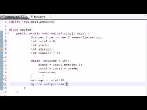 YouTube   Java Programming Tutorial   21   Simple Averaging Program