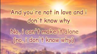 You're Not In Love - A1 (Lyrics)