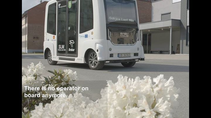 Selvkjørende buss i Kongsberg: Sohjoa Last Mile