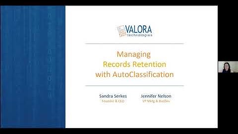 Managing Records Retention with AutoClassification