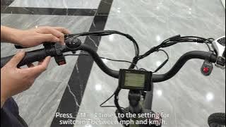 Switch Between MPH & KM/H | VIPCOO ET1 Electric Tricycle