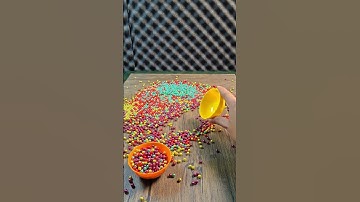 aRainbow Beads ASMR ◀️ Reverse Flow ⚫ Soft Taps & Magical SoundsShorts dfsffef