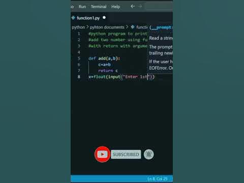 Python program to add two numbers using function (with return with ...