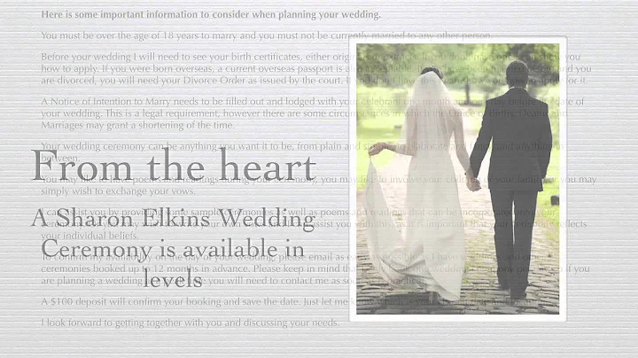 Marriage Celebrant Sharon Elkins