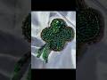 Four leaf clover brooch #smallbusiness #brooch #embroiderybrooch