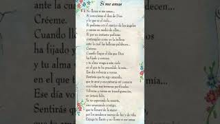 SI ME AMAS #poemasescritos #frases