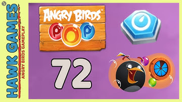 Angry Birds Stella POP Bubble Shooter Level 72 - Walkthrough, No Boosters