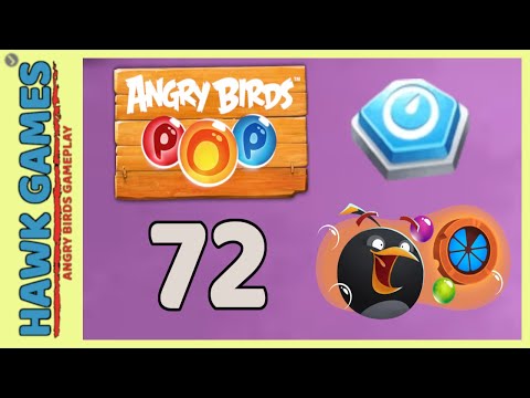 Angry Birds Stella POP Bubble Shooter Level 72 - Walkthrough, No Boosters