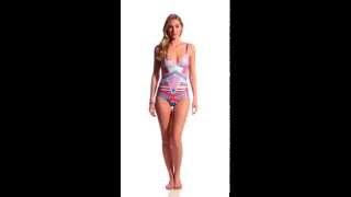 MINKPINK Block Party One Piece Swimsuit | SwimOutlet.com