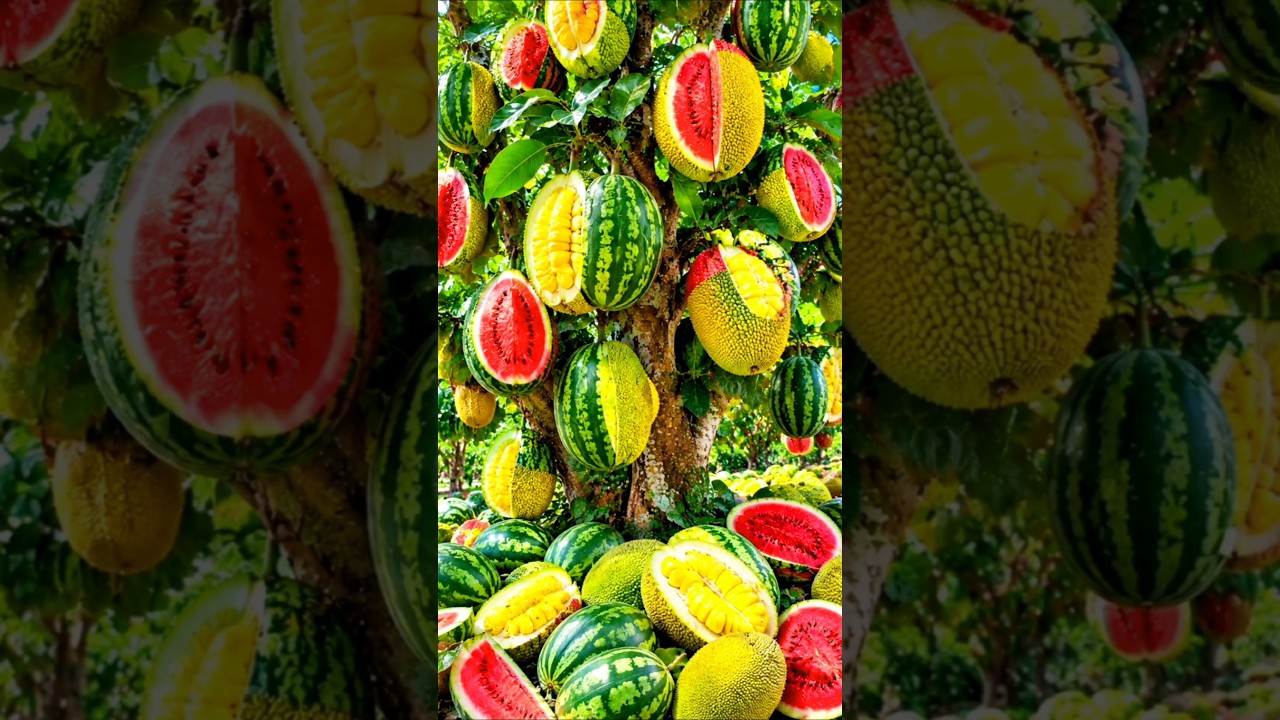 A quick and easy technique for growing and propagating hybrid jackfruit-watermelon trees. #garden