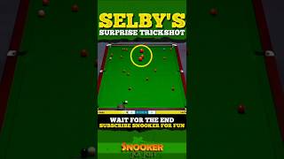 Selby's surprise trickshot 🤩🔥| #shorts #youtubeshorts #trending #snooker #ding #juddtrump #ronnie