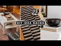 DIY IKEA HACKS - Affordable DIY Room Decor + $50 Plaster Coffee Table!