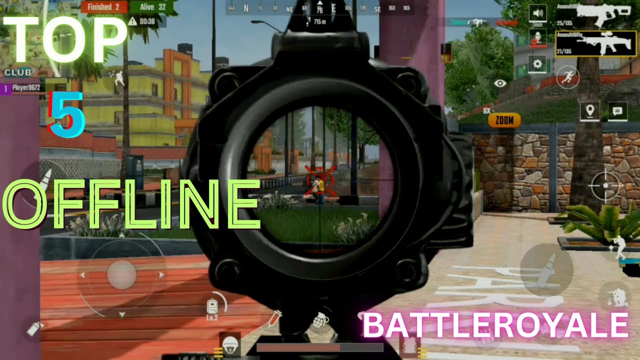 Top 5 Best Offline Battle Royale FPS Games Like PUBG/Free Fire For